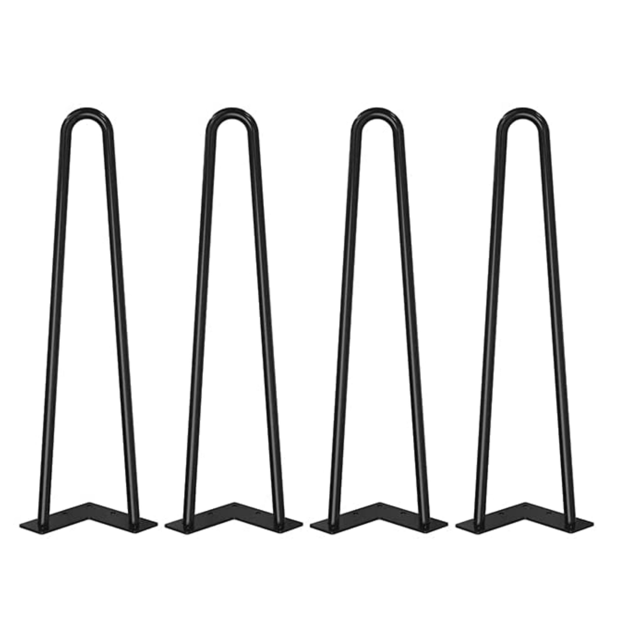 Hairpin Legs Tischbeine 2 Stangen/36cm "schwarz" 4er Set