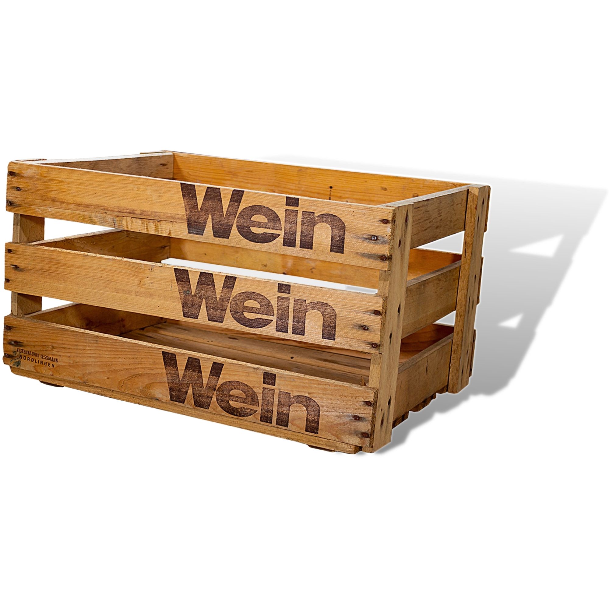Badische Weinkiste "Wein Wein Wein" 50x35x28 cm