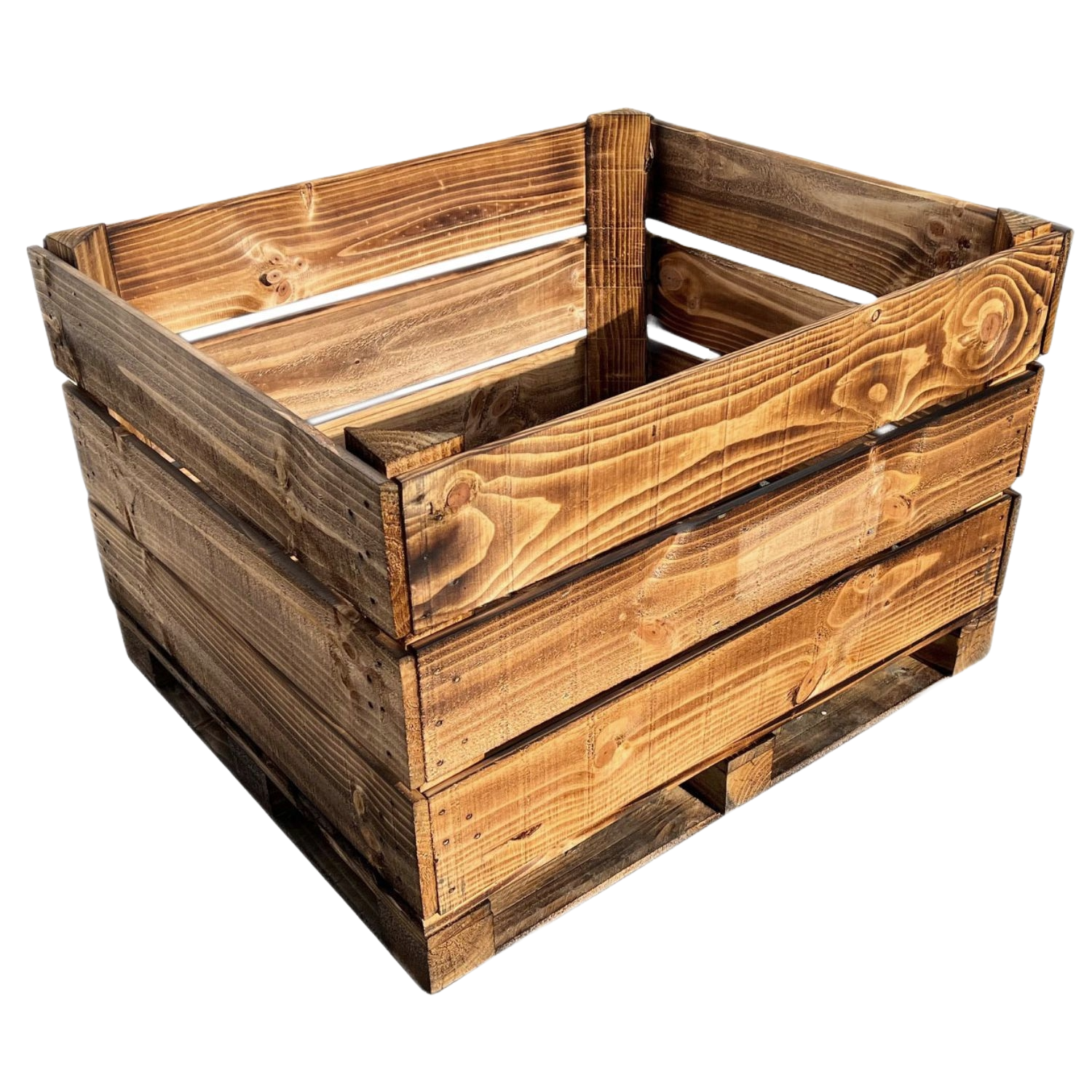 *Abholerpreis* Geflammte Großkiste für Hochbeet 120x100x81cm