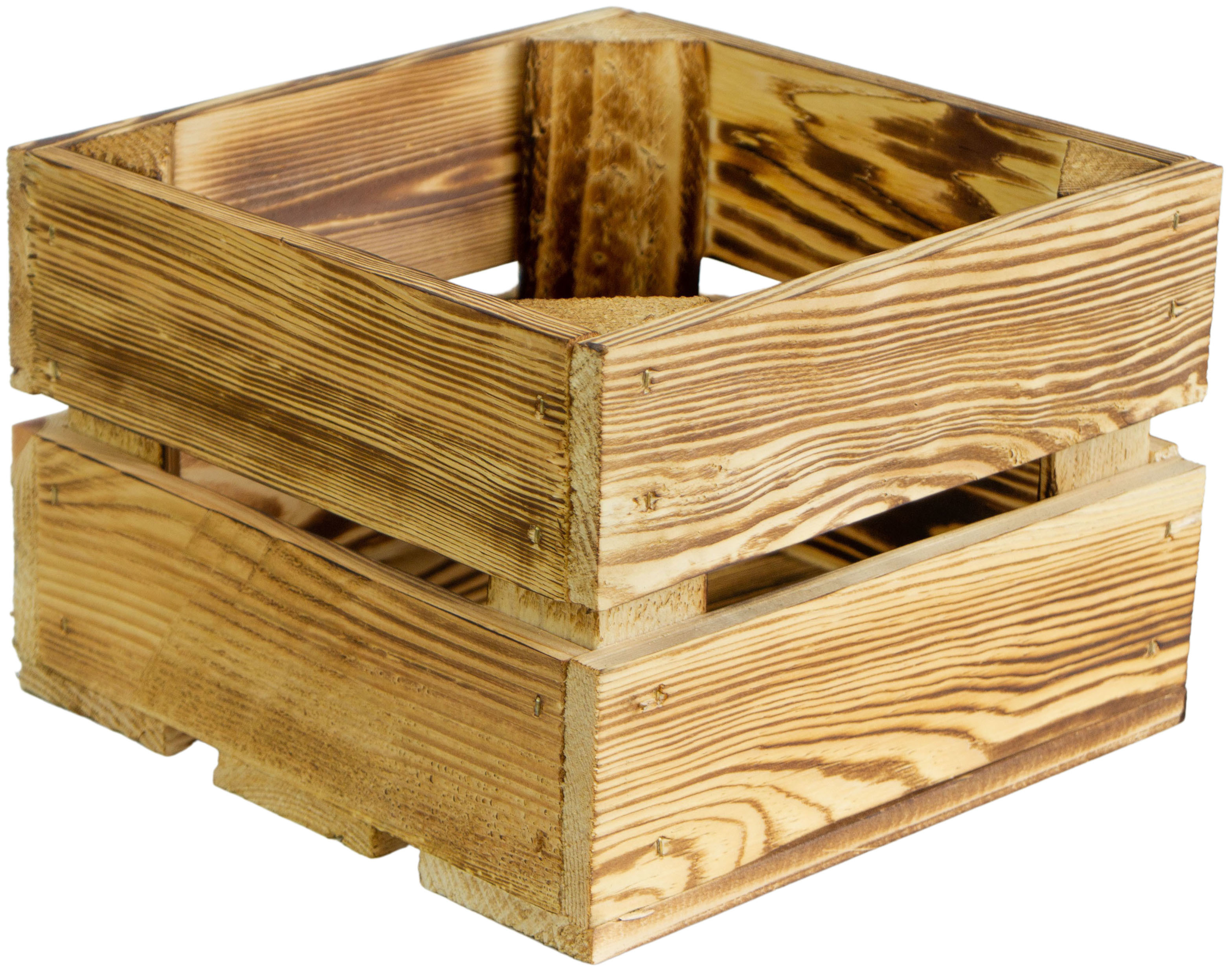 Kleine Holzkiste "Lotta" geflammt