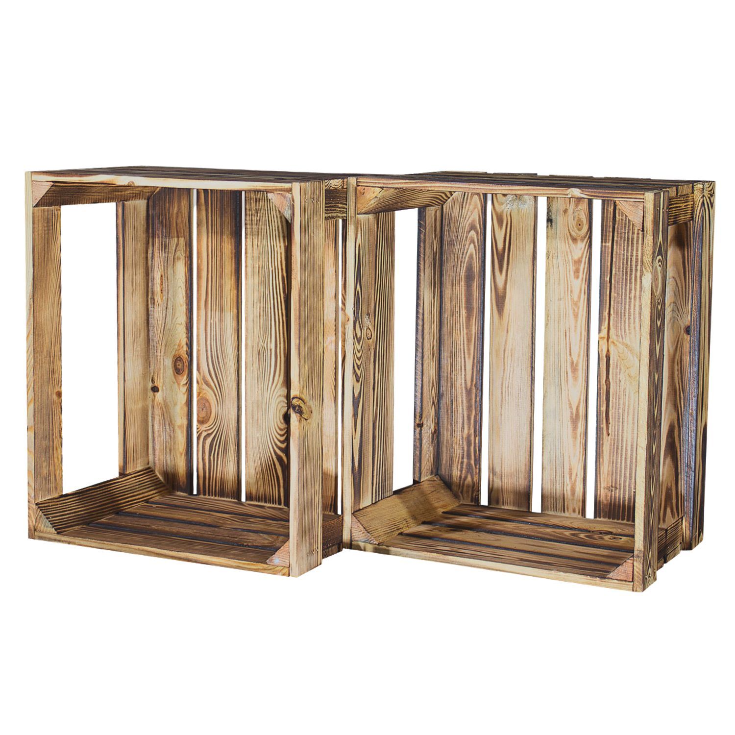 Geflammte Apfelkiste Display Edition 50x40x30cm
