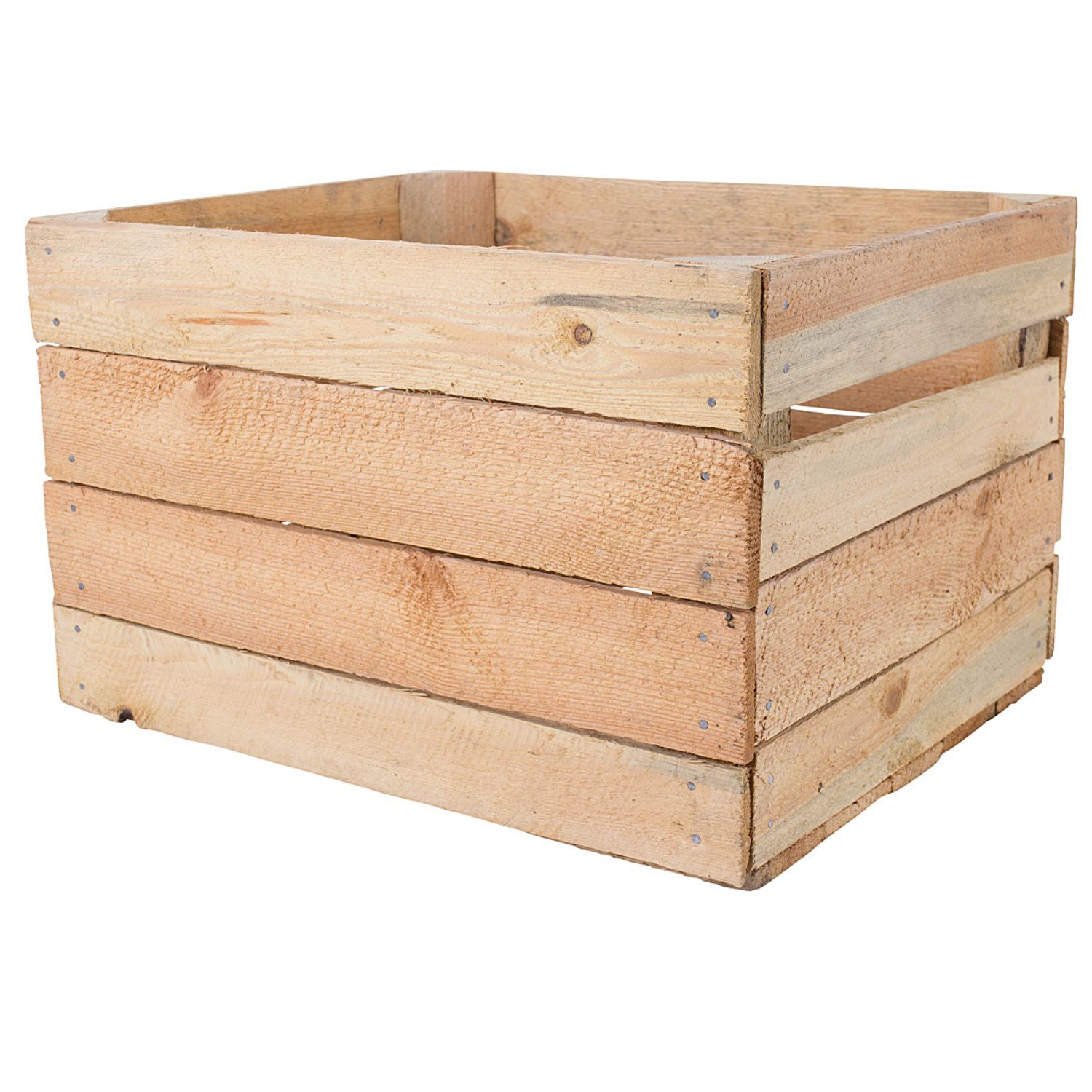 Gebrauchte stabile helle Obstkiste ohne Aufdruck 50x40x30cm